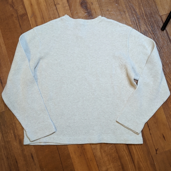 Gap Pullover Cream Knit V-Neck Sweater - Picture 3 of 7